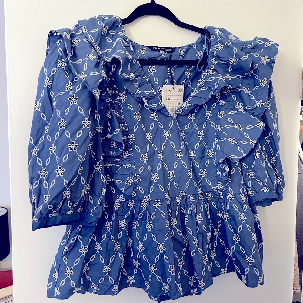 Zara blue Top